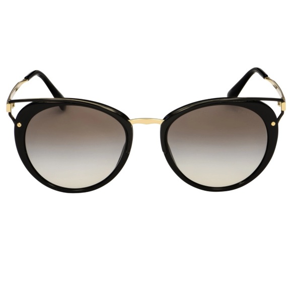 Prada Women’s Catwalk 66TS 1AB0A7 Sunglasses - Black/grey gradient - Picture 7 of 12